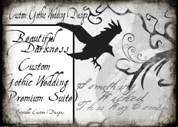 Goth Wedding Invitations
