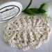 Crochet Soap Dish with Scallops in Off White, Pink Twist, White, or Green Twist