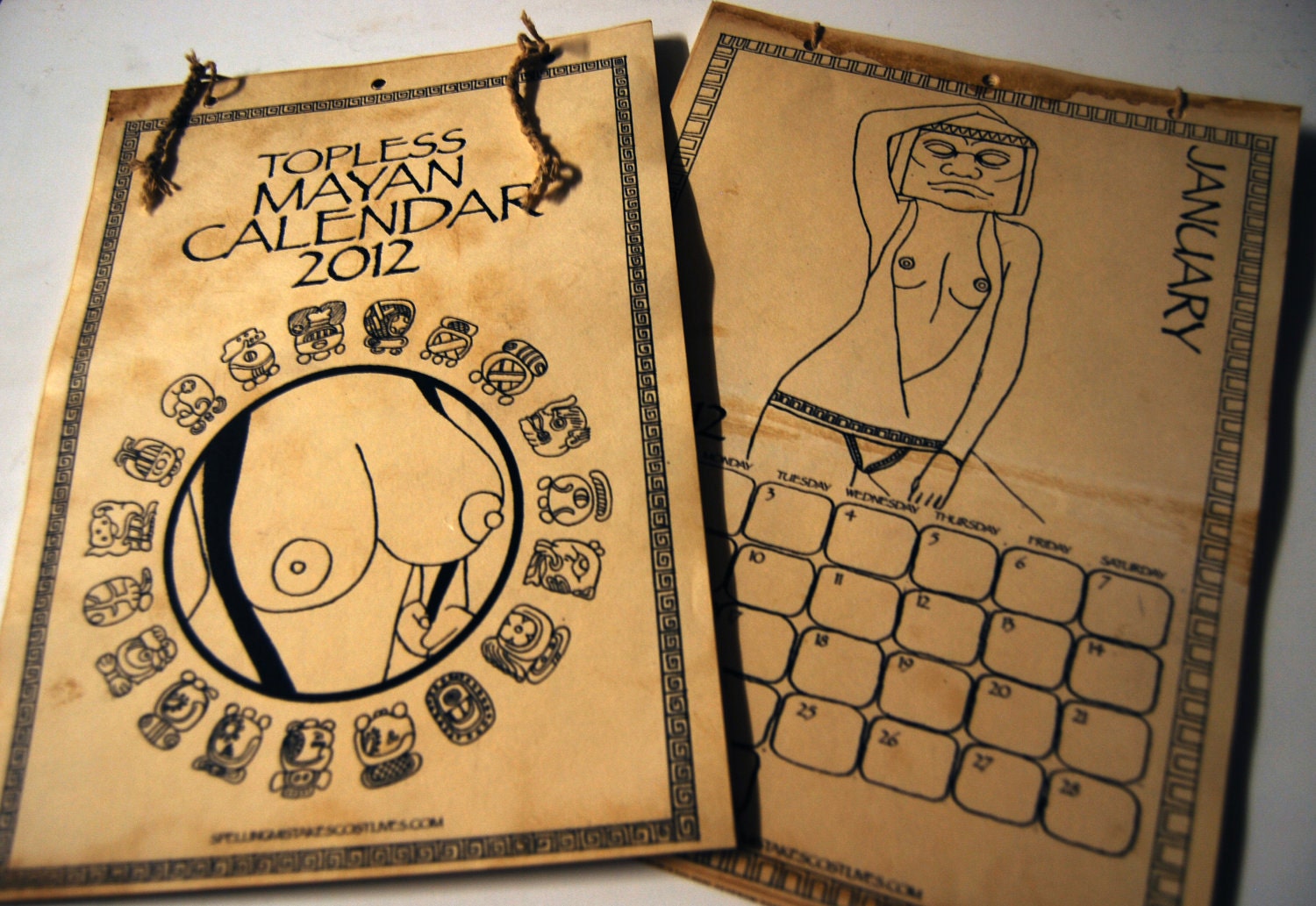 Topless Mayan Calendar 2012