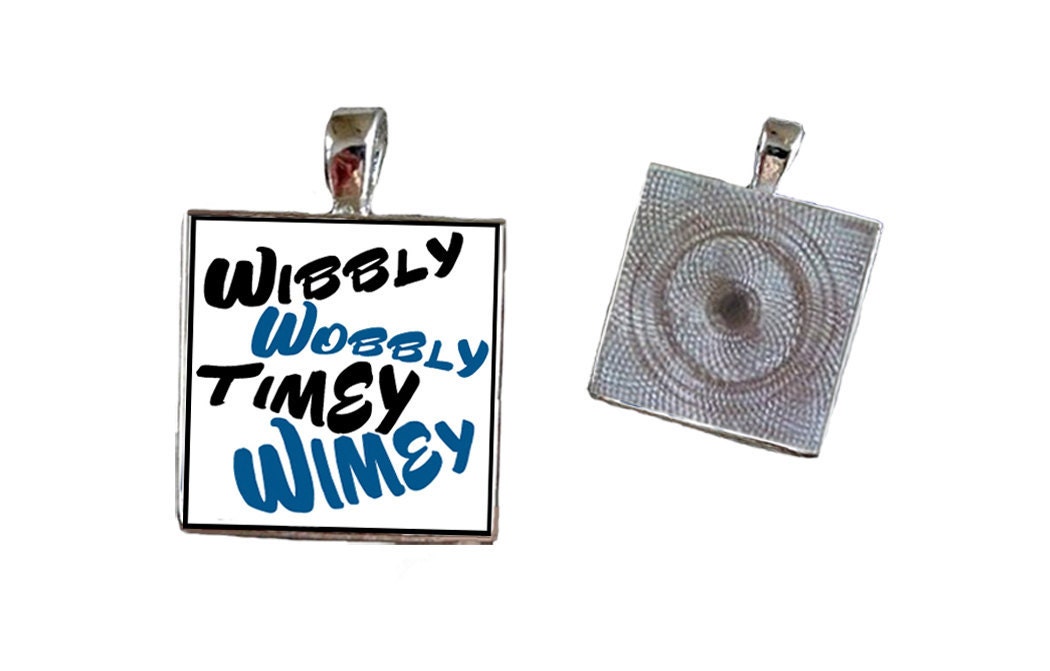 Buy 2 Get 1 Free Doctor Who Wibbly Wobbly, Timey Wimey Key Chain, Key Ring, Pendant, Pet Tag