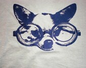 NERD GLASSES  DOG  -  Mens t shirt Alternative Apparel s-m-l-xl - funny geekery tshirt for men and women - free tote bag