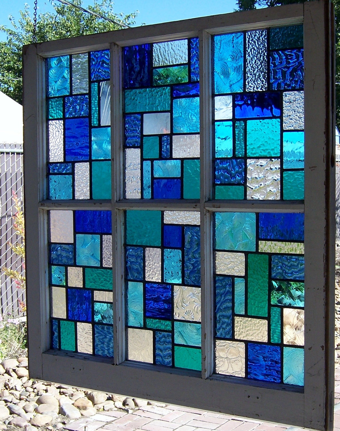 Blues Large Reclaimed Wood Window