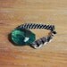 Oversized Gem Bracelet - translucent turquoise quartz on antiqued silver chains