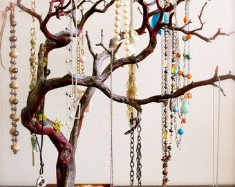 30" Red Jewelry Tree