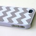 Gray Chevron iPhone 5 iPhone 4/4S Case