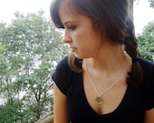 The Hunger Games  -  "May The Odds Be Ever In Your Favor"  Hand Stamped Silver  Necklace  With Custom District No.-  Geekery