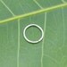 Extra Small Sterling Silver Hoop Earring/Nose ring Cartilage/Endless/seamless/catchless/tragus/helix