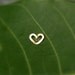 Valentine Heart Nose Ring Stud 14K Gold Filled Handcrafted Heart Shape