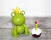 Frog Prince Birthday Cake Topper