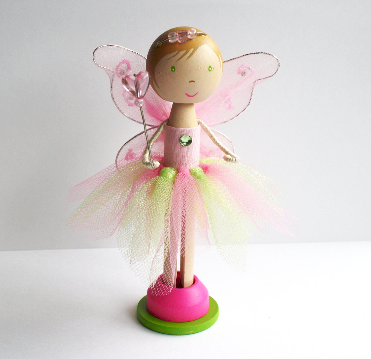Custom Listing for dianasantana - Handmade Ballerina Clothespin Dolls - Cake Toppers