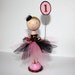Custom Listing for dianasantana - Handmade Ballerina Clothespin Dolls - Cake Toppers