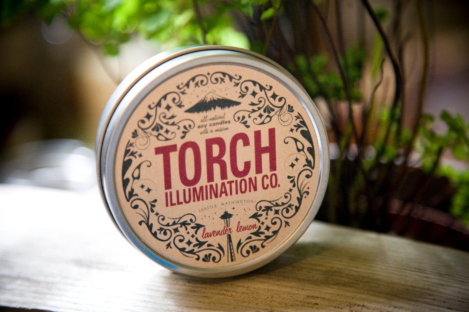 8 oz. Torch Illumination Lavender lemon - Soy Candle