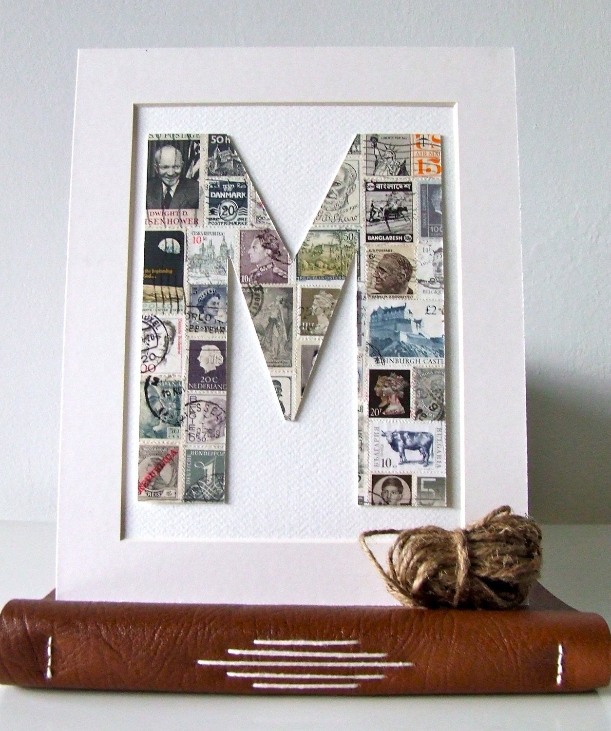 PICK YOUR OWN. Mounted Postage Stamp Letter  in Monotone.