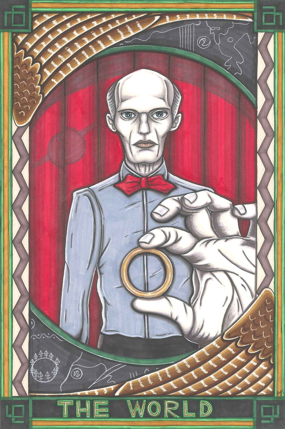 Twin Peaks Tarot The Giant postcard PRINT