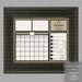 Custom Tan - Everyday Message Center Calendar - 16x20 PRINT - You Frame - Dry Erase