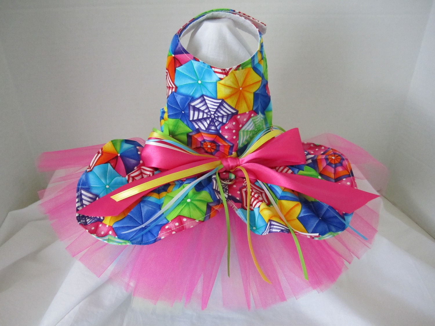 Dog Dress  XS   Beautiful Umbrellas     By Nina's Couture Closet