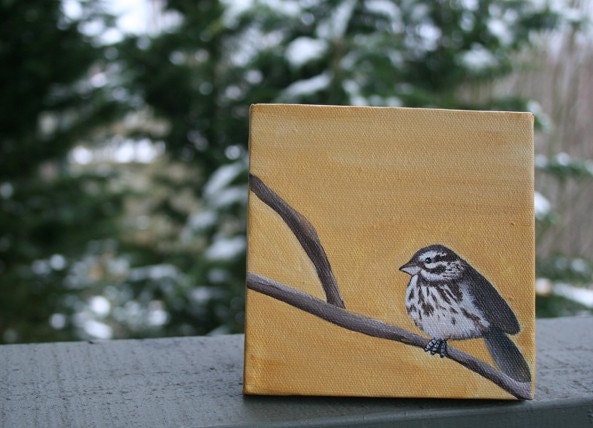 Song Sparrow Painting Original