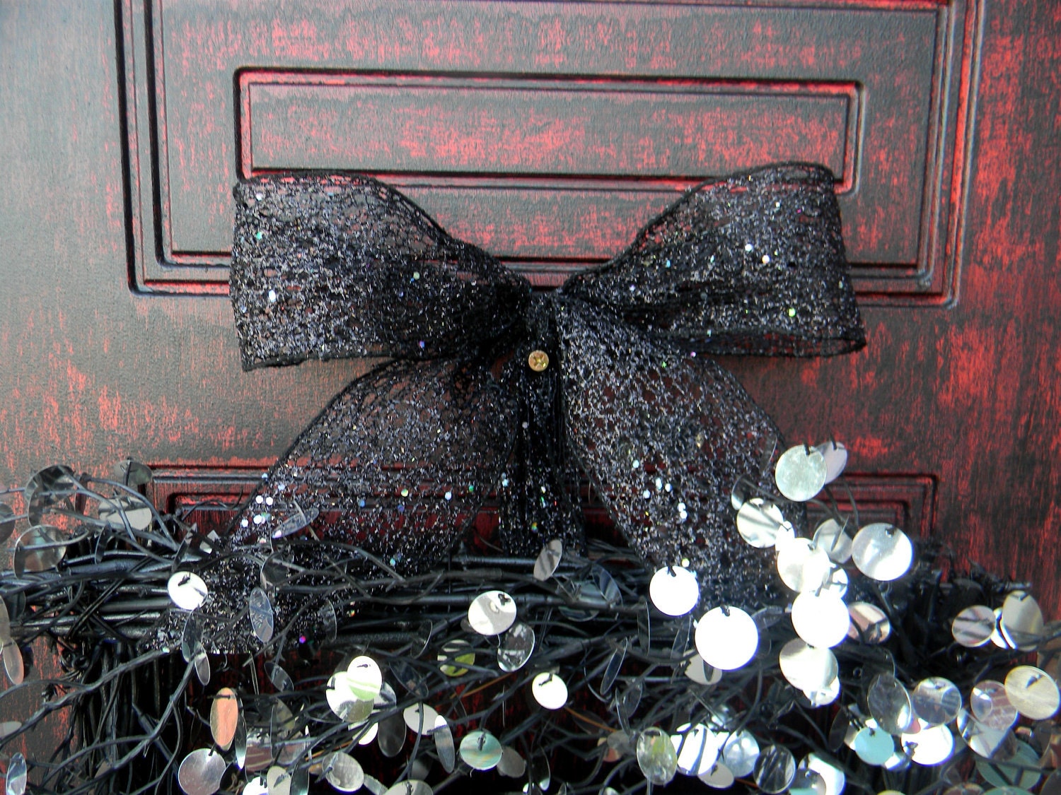 Black Magic...Halloween Fall Door Wreath Decor