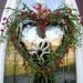 Grapevine Heart Door Wreath Decor.."Berry Kisses"