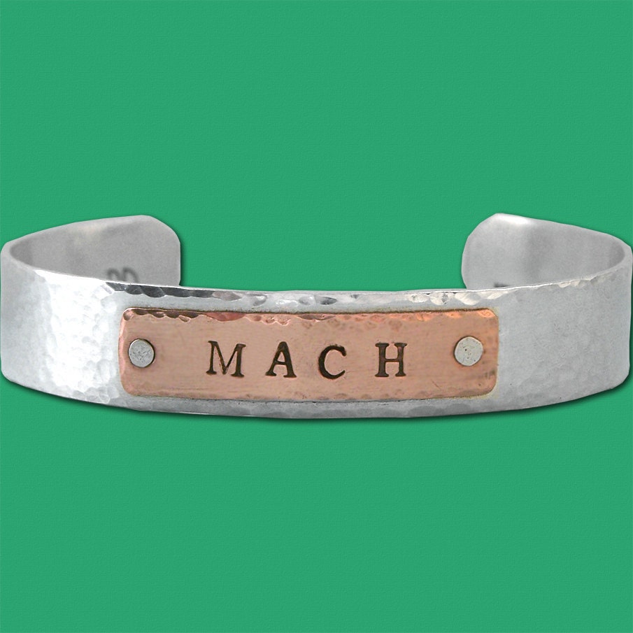 MACH Cuff Bracelet - Seven Sixteenths Inch - Sterling Silver and Copper
