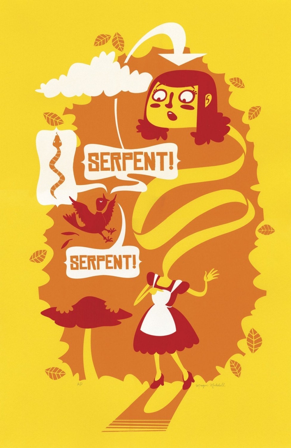 Alice in Wonderland screen print