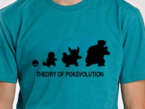 Theory of  Pokevolution Squirtle Tee Shirt