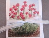 Wildflower California Watercolor card set of four woodland summer