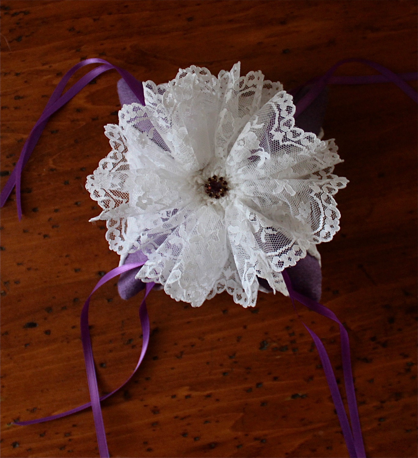 Ring Bearer Wedding Pillow Vintage "AMETHYST DREAM" Special reg. 35.00 now 15.00