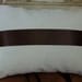 OOAK Ring Bearer Wedding Pillow Victorian Tatted Lace Brown Satin.