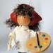 Clothespin Art Doll Painter Pegtales Crafter Series Artist