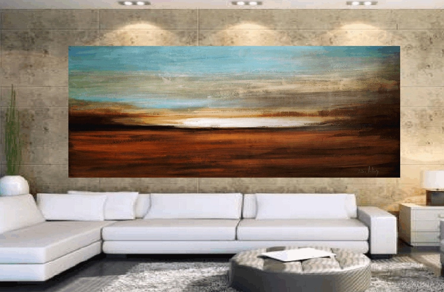 72"Art painting Landscape large painting abstract painting landscape painting from jolina anthony fast and free shipping
