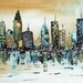 72"xxl City large abstract textured painting original , from jolina anthony signet express shipping