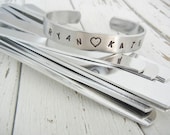 6" x 3/8" ALUMINUM 14g Bracelet Blanks - 10 Pack - Aluminum Bracelet Making Blank for Hand Stamped Cuff