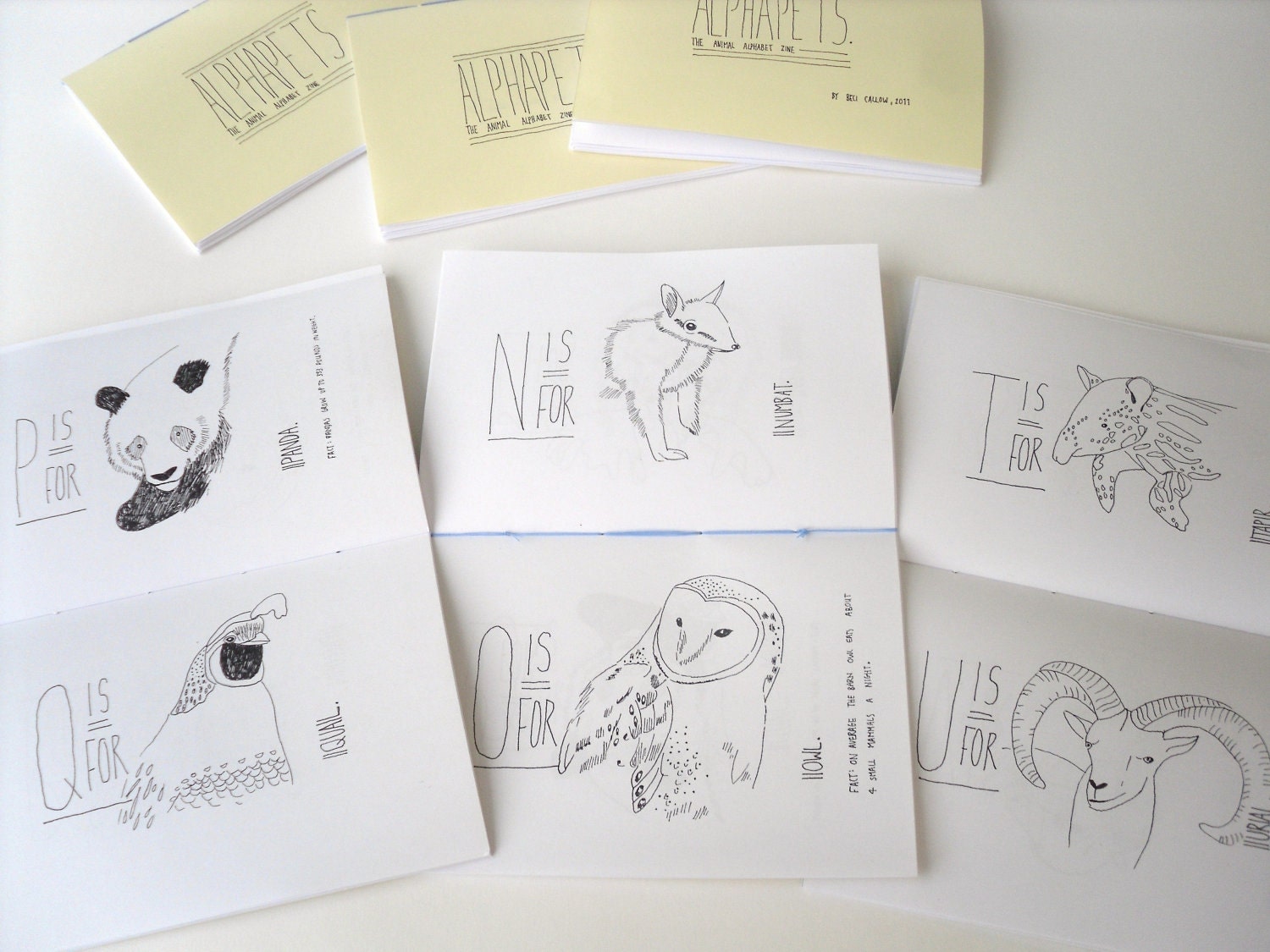 Zine - Alphapets the Animal Alphabet Zine