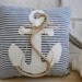 Ring bearer pillow, nautical, rope, anchor