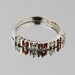 Natural orange sapphire Solid 14K White Gold Diamond Ring