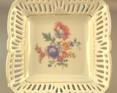 Vintage US Zone reticulated edge bowl made in Germany Price Lowered
