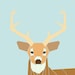 White-tailed Deer paper-piecing quilt pattern, PDF