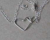 Sterling Silver Mommy and Me Necklace - Double Hearts Necklace