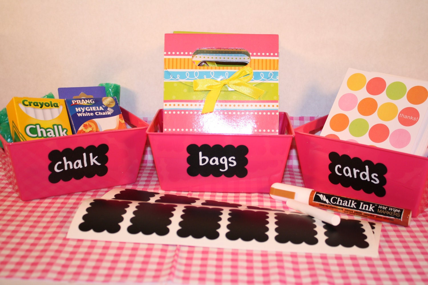 36 Small Scalloped Rectangle Chalkboard  Vinyl Decal Labels  1 1/2 x 2 1/2 inches