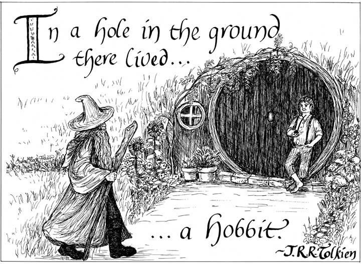Bilbo's Doorstep print