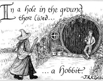 Bilbo's Doorstep print