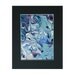 Blue, Purple, Green & Silver Abstract Acrylic Painting - Free Shipping