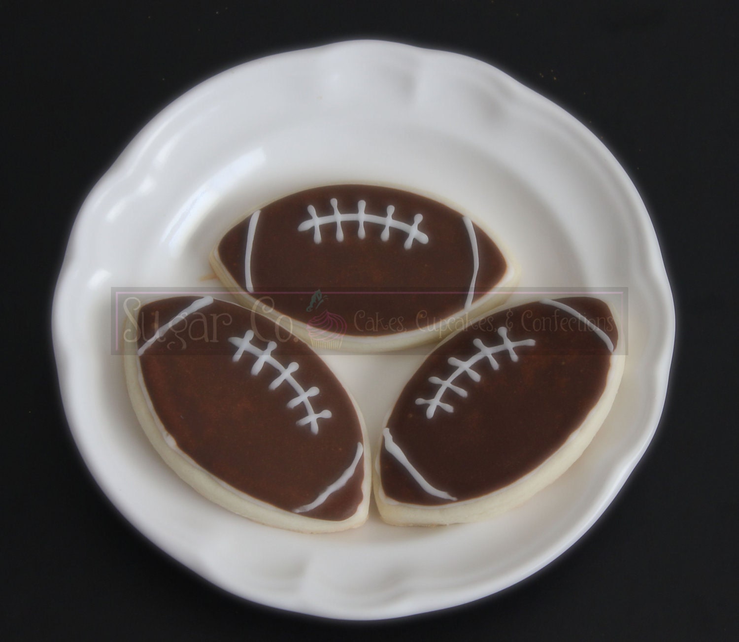 Football Sugar Cookies