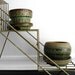 Vintage Ceramic Planters - Mid Century Planter, Green, Pottery, Gardening