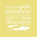 Sunshine Inspirational Quote Print - 11x14 Typography Print - Mustard Yellow Motivational Art Print - J. M. Barrie - Love Sunshine Art