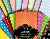 Polka Dot Paper Digital Polka Dot Paper Printable Polka Dots Polka Dot Party Paper Digital Paper - Instant Download Il_170x135