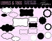Clip Art Frame Digital Frame Clip Art Circle Frame Scallop Frame Printable Frame Invitation Clipart - Instant Download Il_170x135