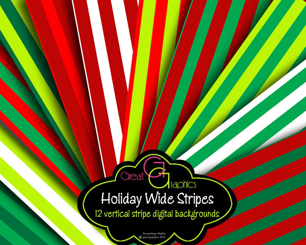Christmas Stripe Background, printable Christmas stripe backgrounds, Christmas stripe digital background sheets, set of 12 Il_170x135