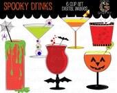 Halloween Clip Art, Halloween Cocktail clip art printable halloween cocktail clip art, clip art cocktails, drink digital clip art Il_170x135